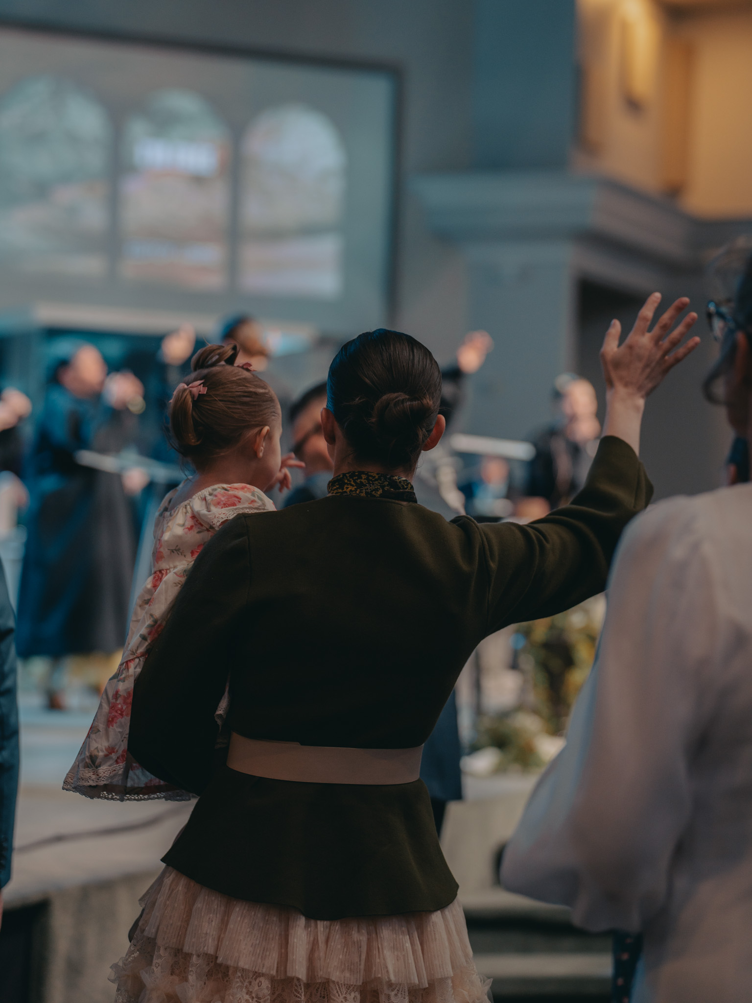 Congregation worshipping together at GBFPC